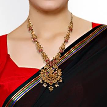 Leaf Style Temple ZINC Necklace Set 3