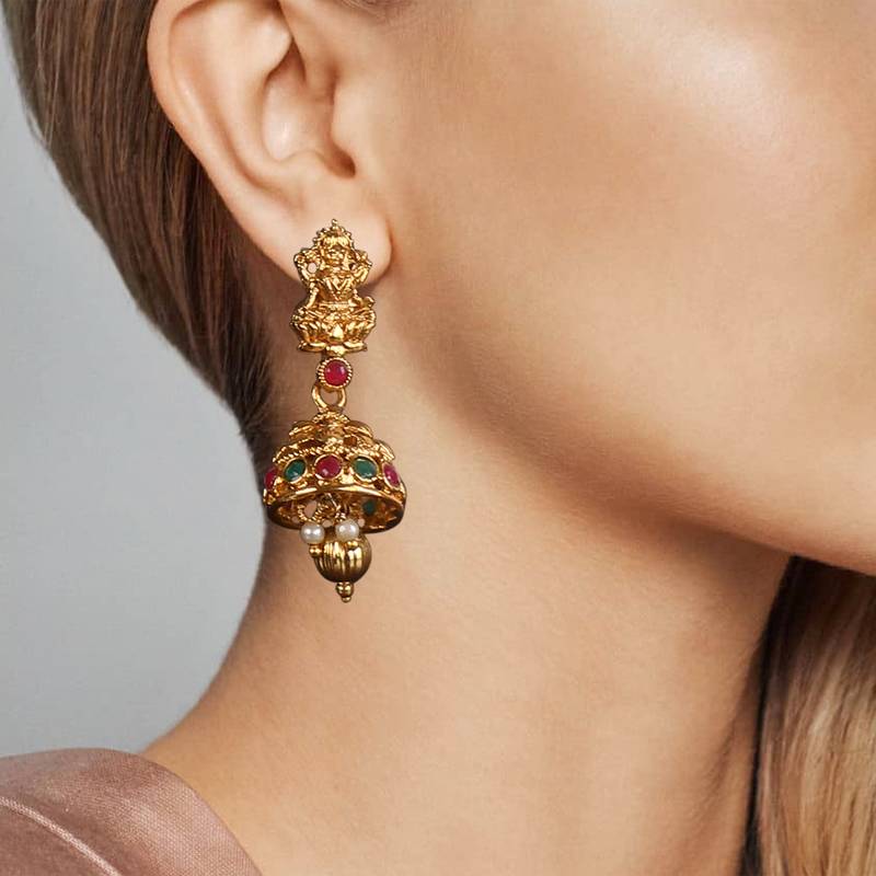 Peacock Shape Temple ZINC Necklace