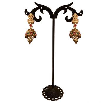 Peacock Shape Temple ZINC Necklace 5