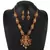 Peacock Designed Temple ZINC Necklace