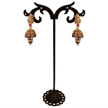 Peacock Designed Temple ZINC Necklace 5
