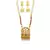 Kemp Designer Temple Laxmi Ji Doli Style Ruby Green High Gold Plated Long Necklace Jewellery Set