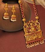 Alloy, Metal Jewel Set (Red, Gold)