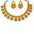 U Shape zinc Necklace Set Jewelry for Women with Pearl White Colour Round Shape