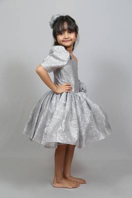 shimmer grey frock 2