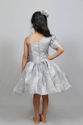 shimmer grey frock 3