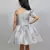 shimmer grey frock