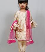 kurta and dhoti style pant with dupatta