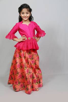 collared top with printed bottom 3