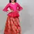 collared top with printed bottom