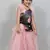 Swede top with frilled sleeves and skirt with attached pocket