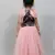 Swede top with frilled sleeves and skirt with attached pocket
