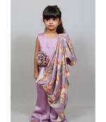 jumpsuit with one side cape