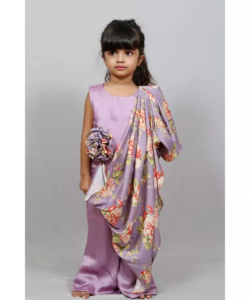 jumpsuit with one side cape