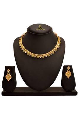 Gold diamond necklace-sets 2