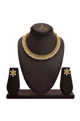 Gold pearl necklace-sets 2