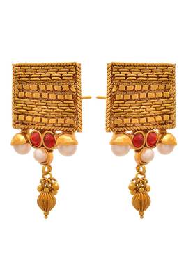 Gold pearl necklace-sets 5