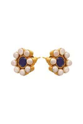 Gold pearl necklace-sets 5