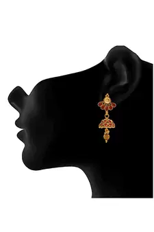 Gold crystal necklace-sets