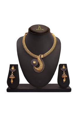 Gold crystal necklace-sets 2