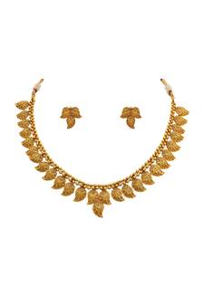 Gold diamond necklace-sets