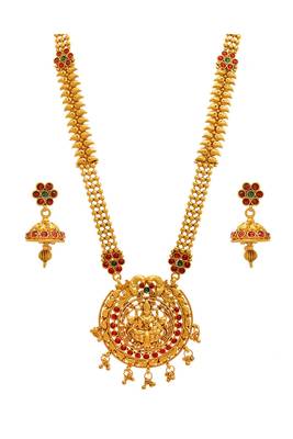 Gold crystal necklace-sets 1