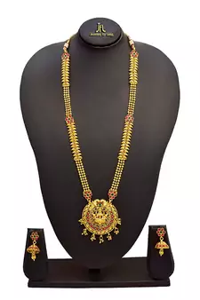Gold crystal necklace-sets