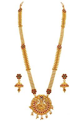 Gold crystal necklace-sets 3