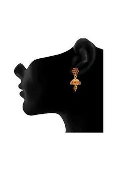 Gold crystal necklace-sets