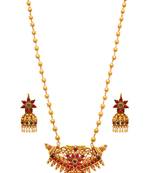 Gold crystal necklace-sets