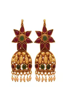 Gold crystal necklace-sets
