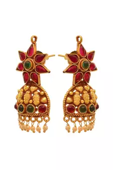 Gold crystal necklace-sets
