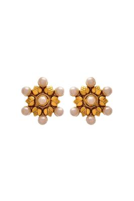 Gold pearl necklace-sets 3