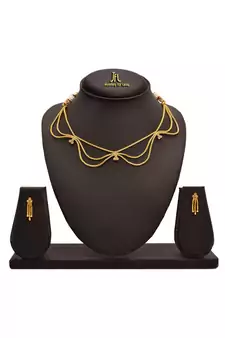 Gold diamond necklace-sets