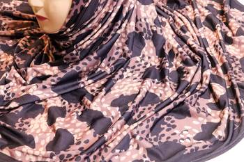 Justkartit Women'S Daily Wear Digital Printed Jersey Stretchable Hijab Scarf Dupatta 5
