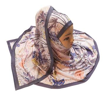 Justkartit Women'S Occasion Wear Jersey Stretchable Material Printed Hijab Scarf Dupatta 4