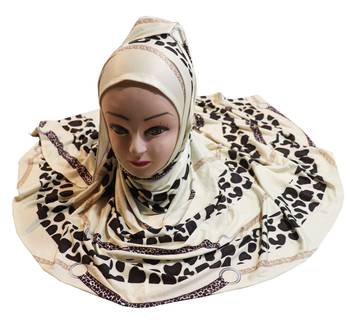 Justkartit Women'S Jersey Stretchable Material Occasion Wear Printed Hijab Scarf Dupatta 3