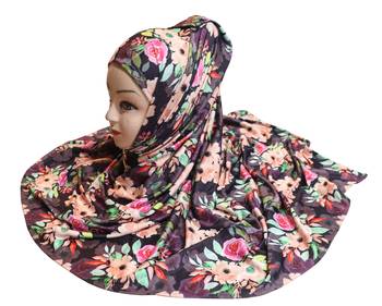 Justkartit Women'S Festive Wear Jersey Stretchable Material Printed Hijab Scarf Dupatta 1