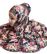Justkartit Women'S Festive Wear Jersey Stretchable Material Printed Hijab Scarf Dupatta