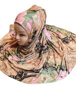 Justkartit Women'S Party Wear Jersey Stretchable Material Printed Hijab Scarf Dupatta