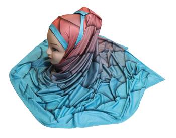 Justkartit Jersey Stretchable Material Party Wear Printed Hijab Scarf Dupatta For Women 4