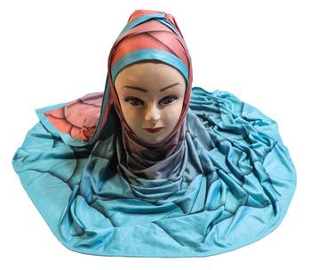 Justkartit Jersey Stretchable Material Party Wear Printed Hijab Scarf Dupatta For Women 5