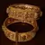 Copper Made Gheru Gold Plated Pair of Designer Open-able Bangles BD336