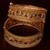 Ruby and Emerald Embelished Gold Plated Pair of Designer Open-able Bangles BD337