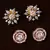 One Rose Gold and One Gold Plated American Diamond Embellished Earring Stud 216ED243