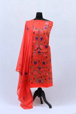 Pink Aari Cotton Salwar 1