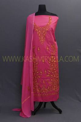 Pink Aari Cotton Salwar 1