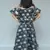 Elephant print Black Crop peplum top with Slit Pant and detachable frill wrap on waist 