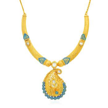 Yellow diamond collar-necklace 2