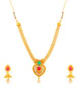 Yellow diamond collar-necklace